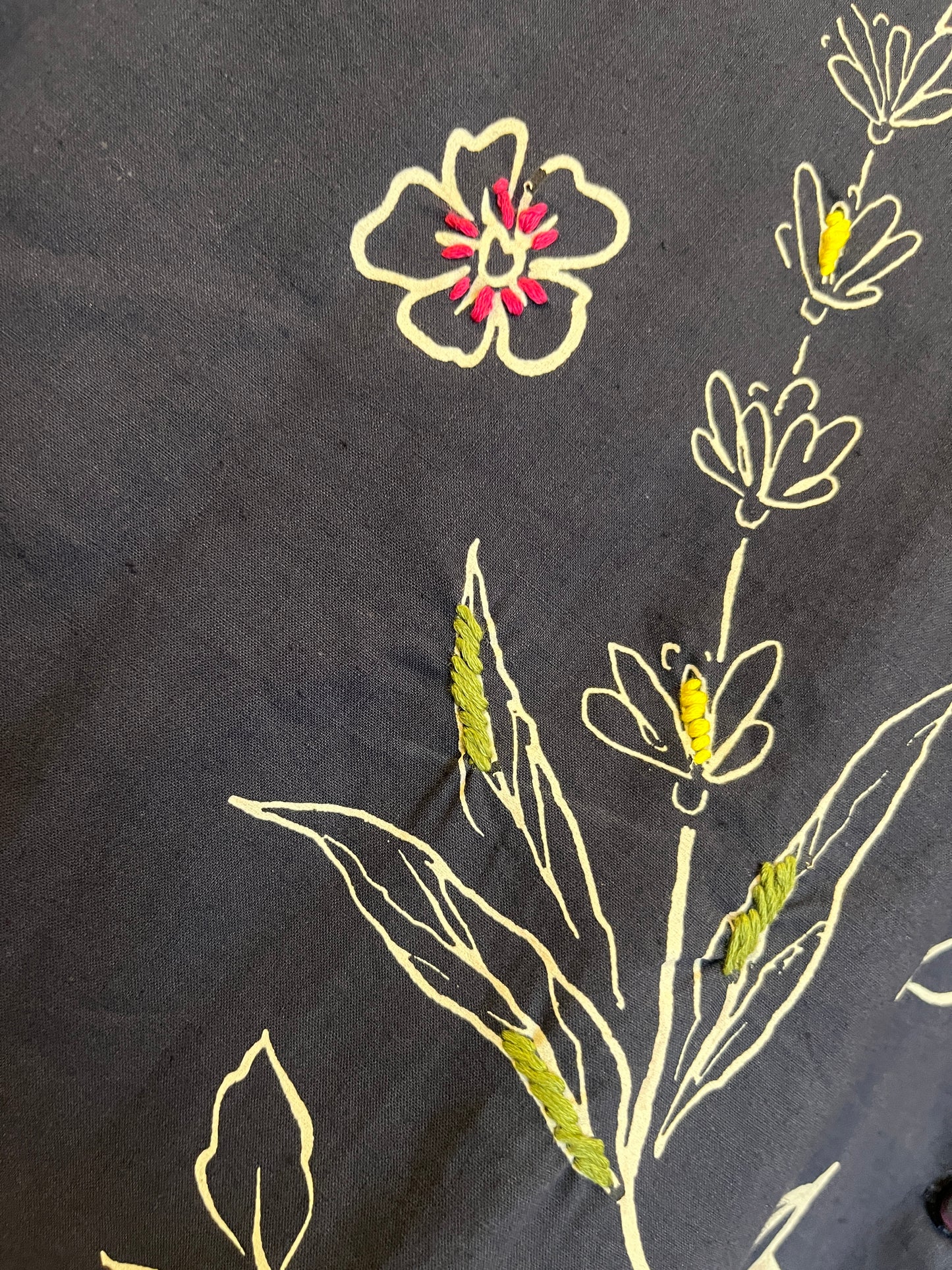 NAVY FLORAL REVER SHIRT