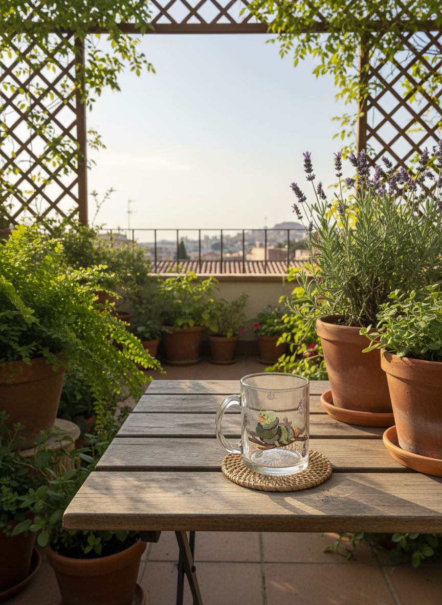 coffee mug (caterpillar)