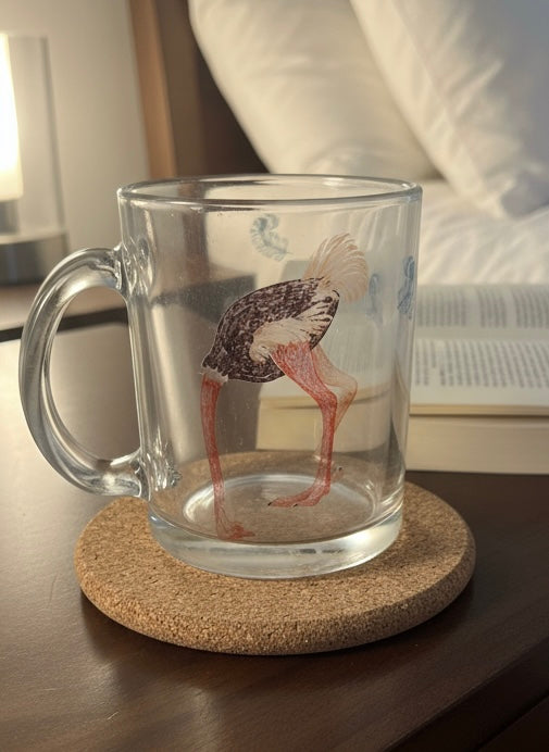 coffee mug (ostrich)