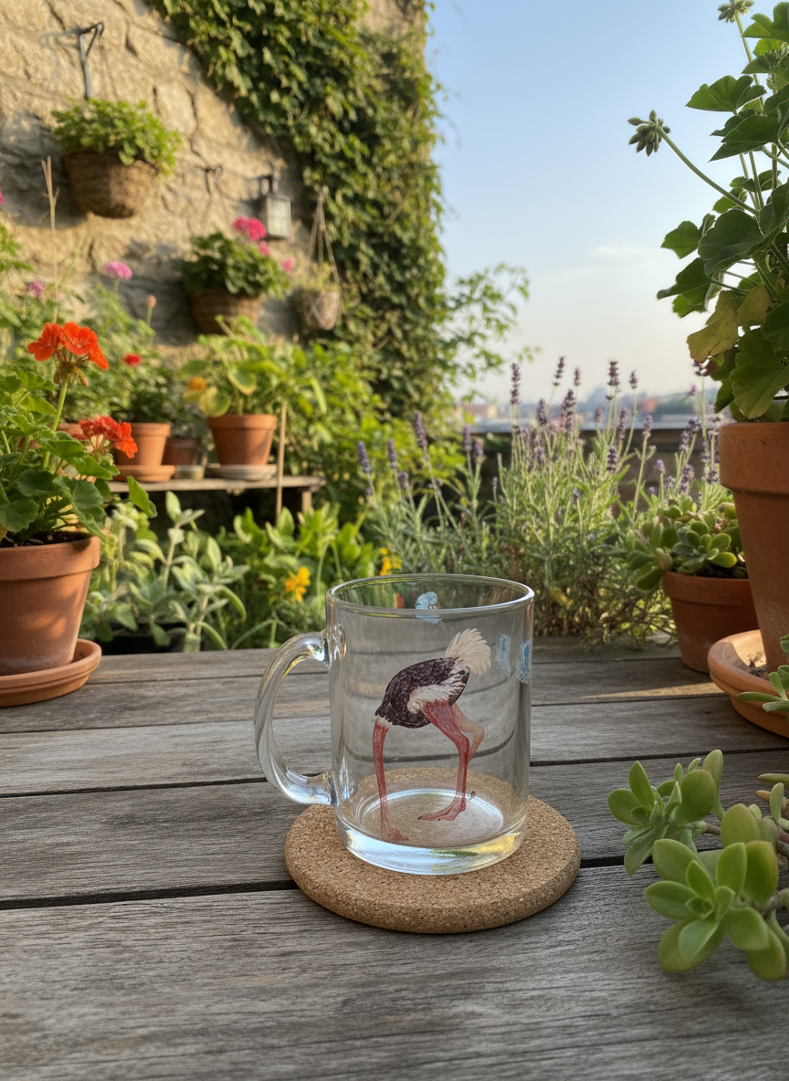 coffee mug (ostrich)