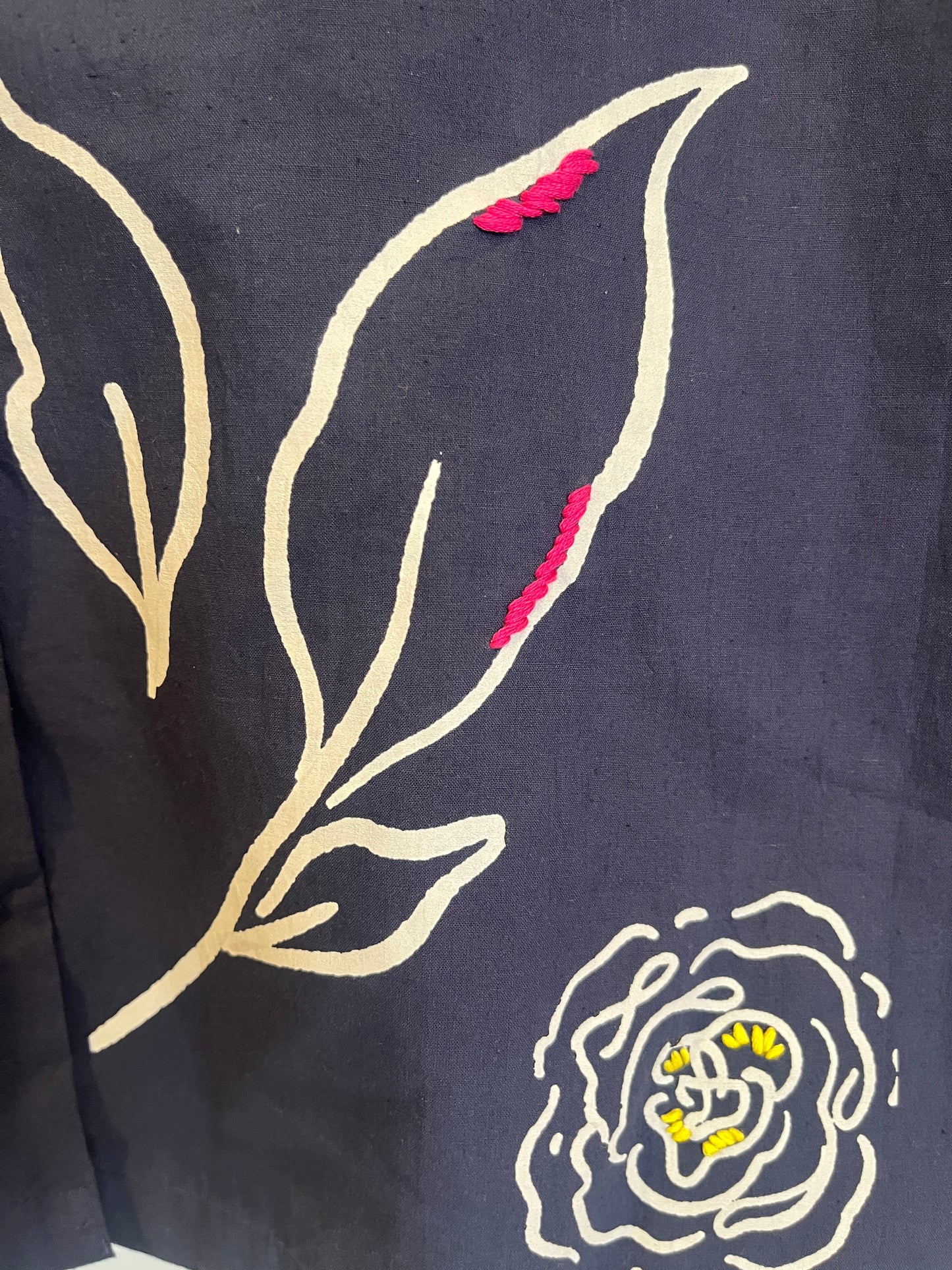 NAVY FLORAL REVER SHIRT