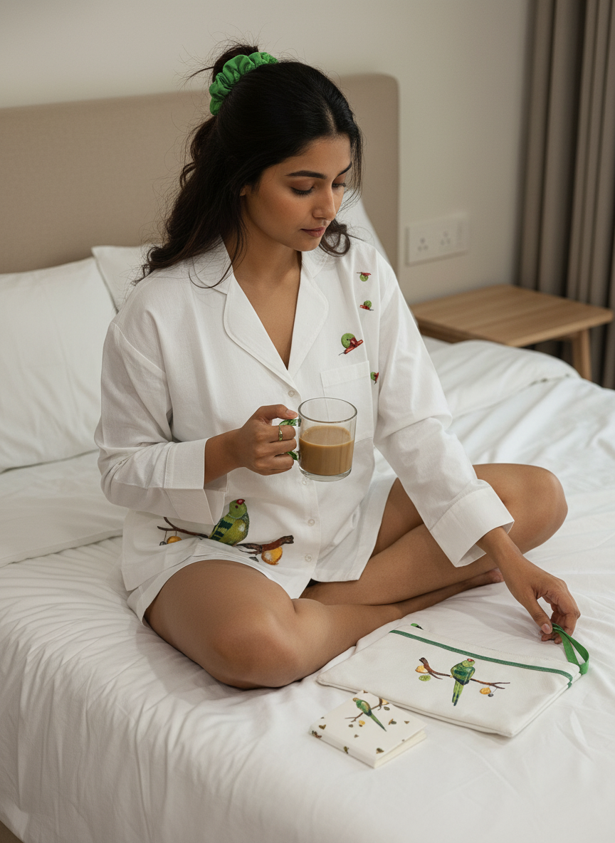 REVERE SHORTS SET(PARROT)