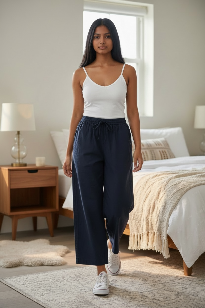 100% COTTON NAVY PYJAMAS