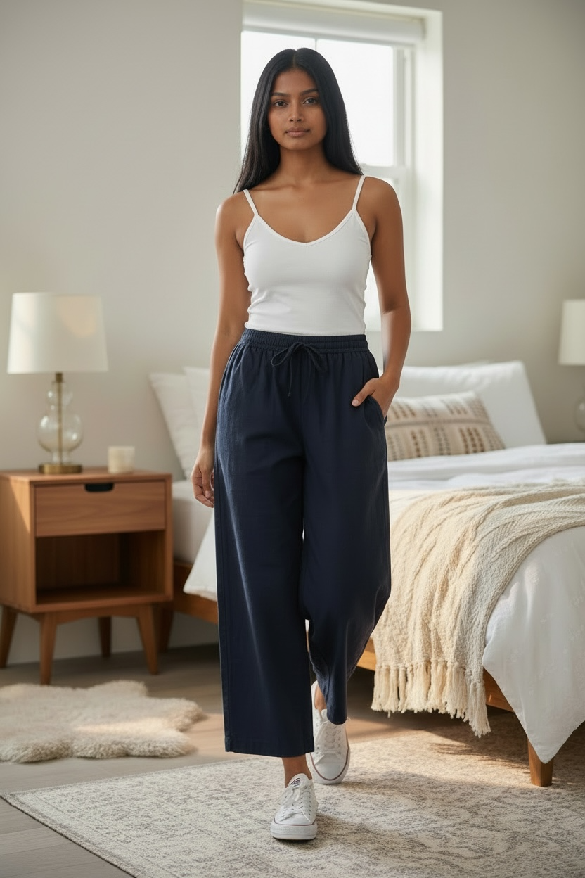 100% COTTON NAVY PYJAMAS